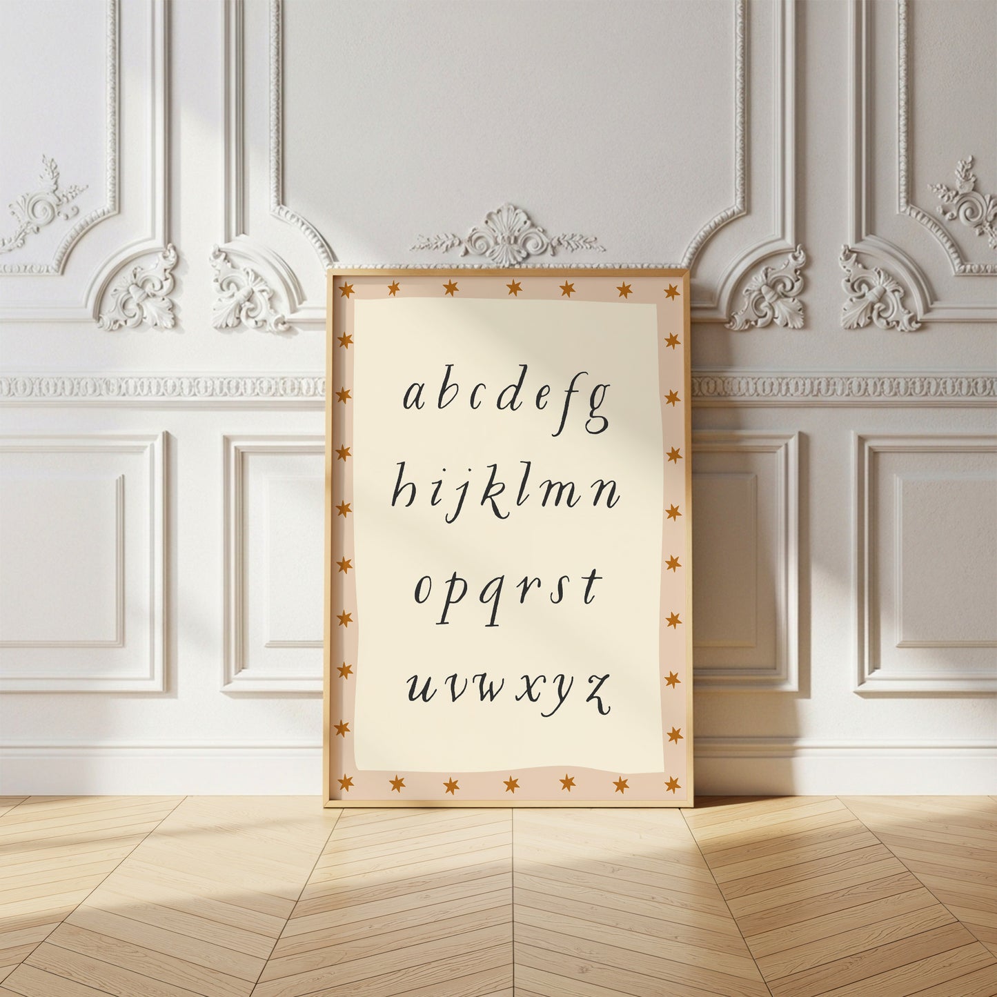 Starry Alphabet Poster