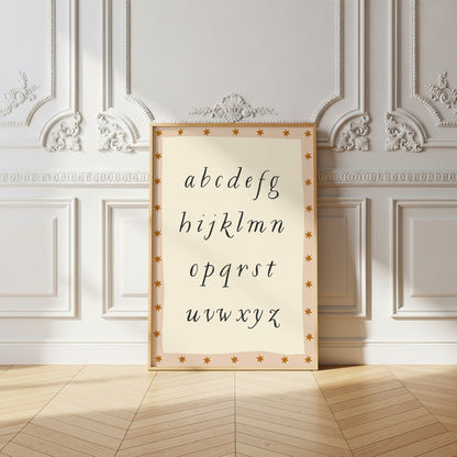 Starry Alphabet Poster