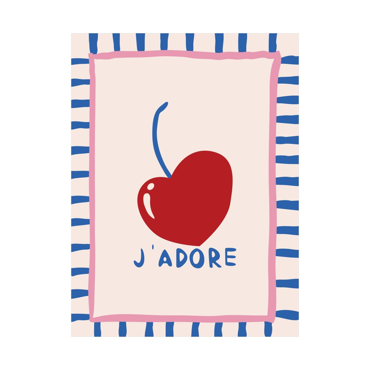 J'adore Cherry Poster