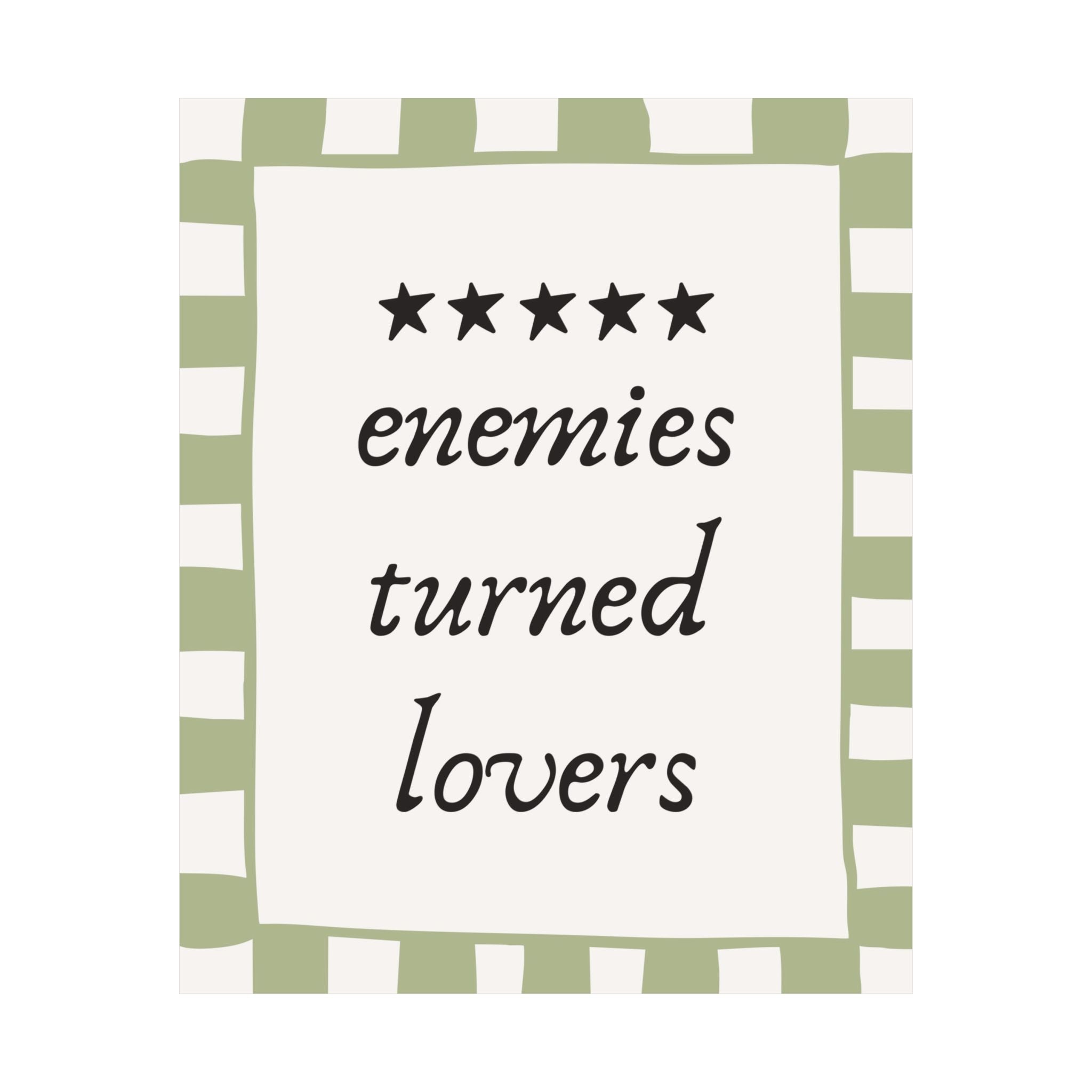 Enemies Turned Lovers Poster