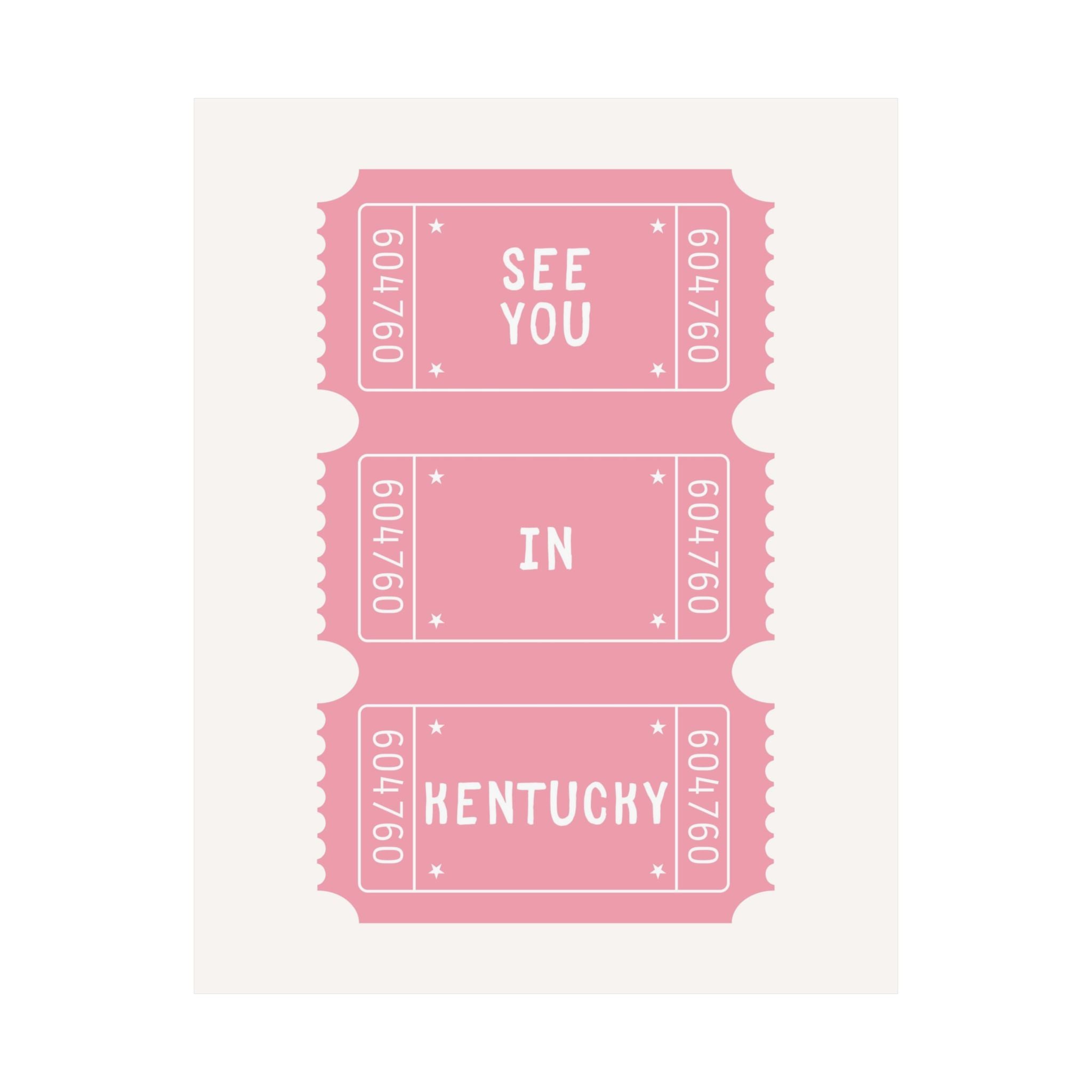 See You In Kentucky Poster