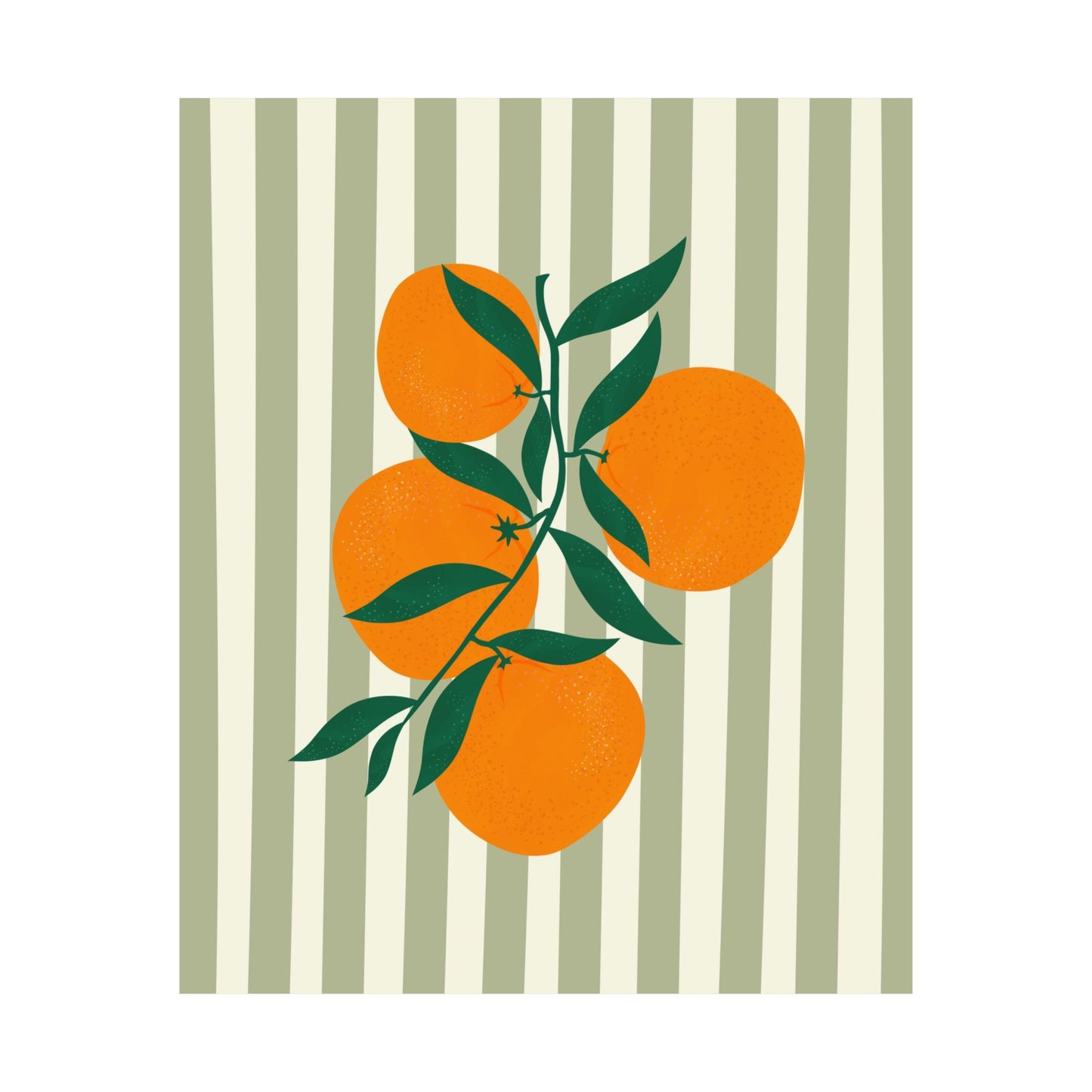 Citrus Striped Poster