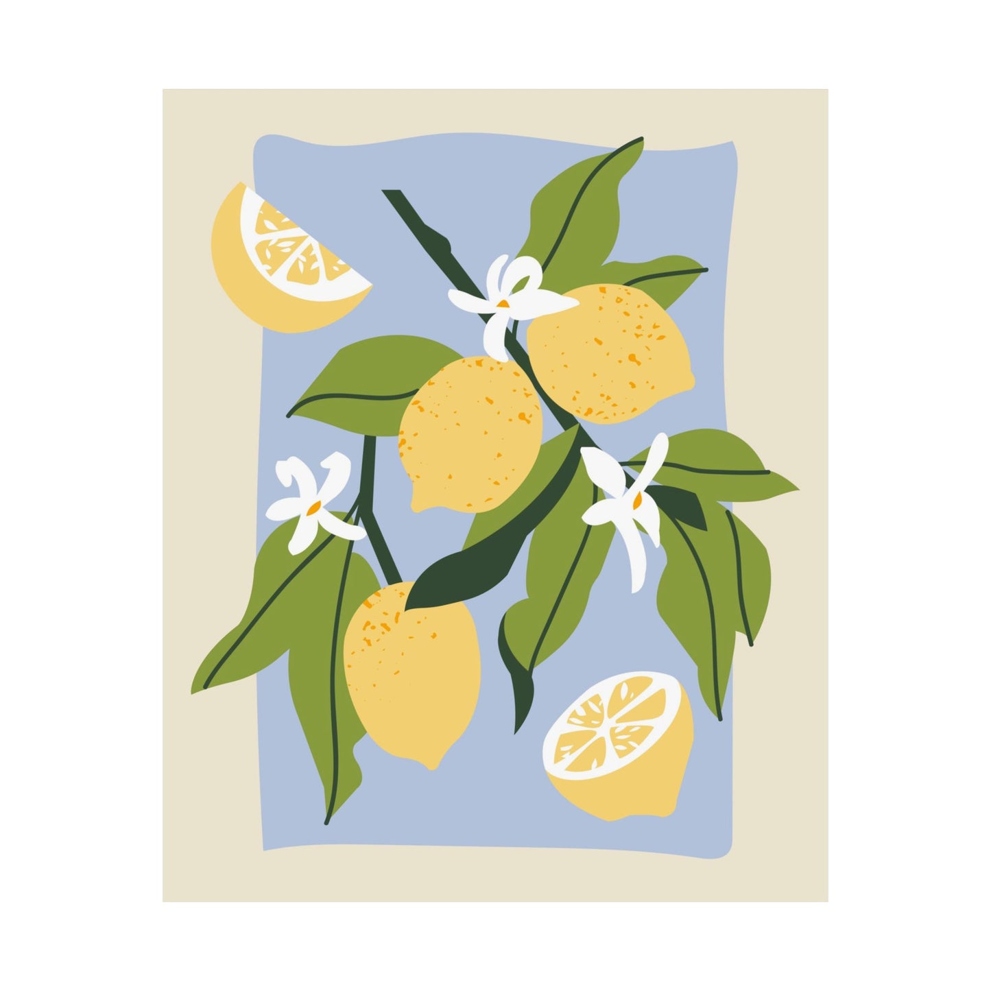 Lemons Fruit Market Poster