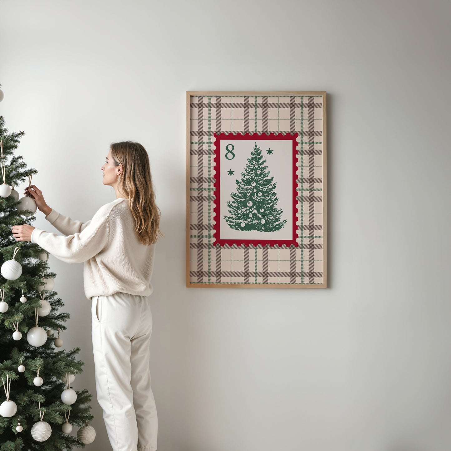 Christmas Tree Stamp Poster