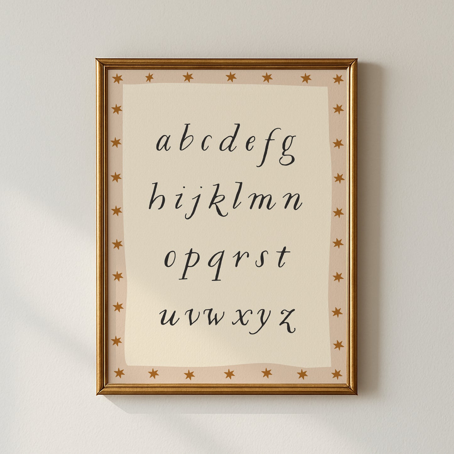 Starry Alphabet Poster