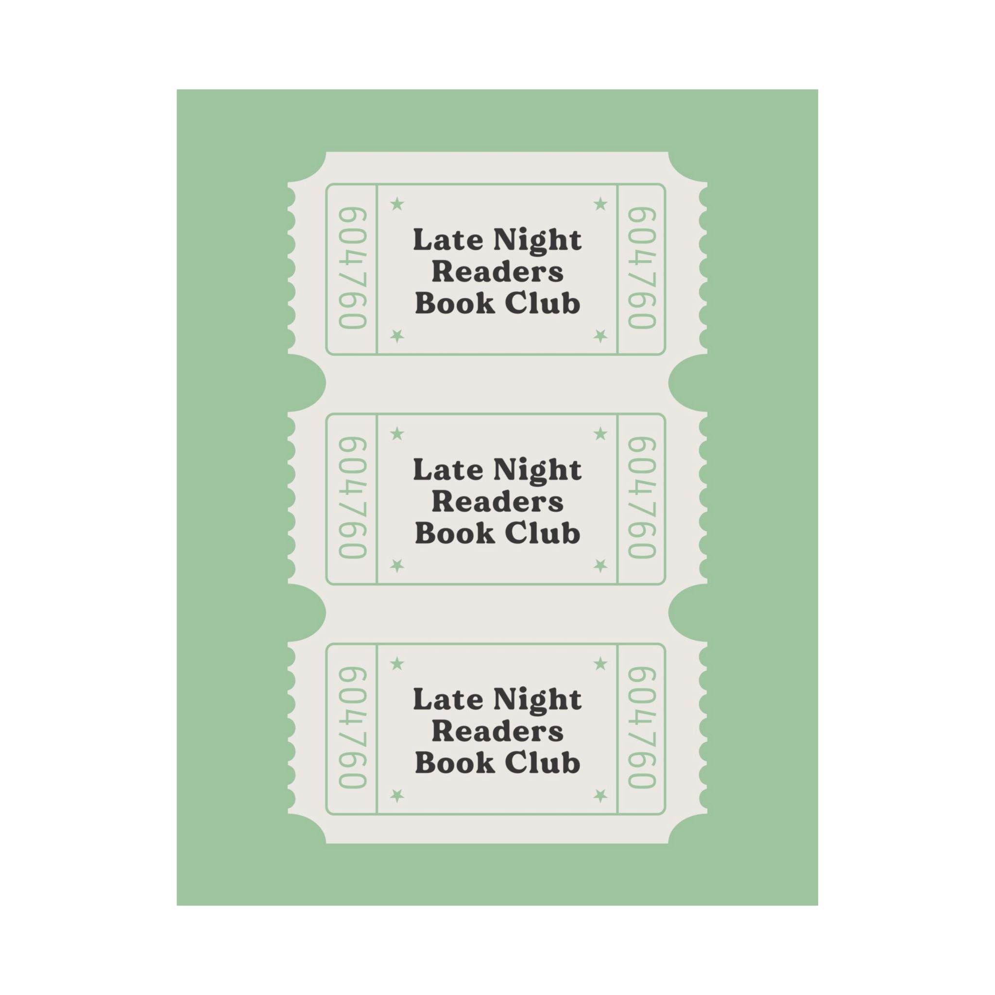 Late Night Readers Bookish Poster