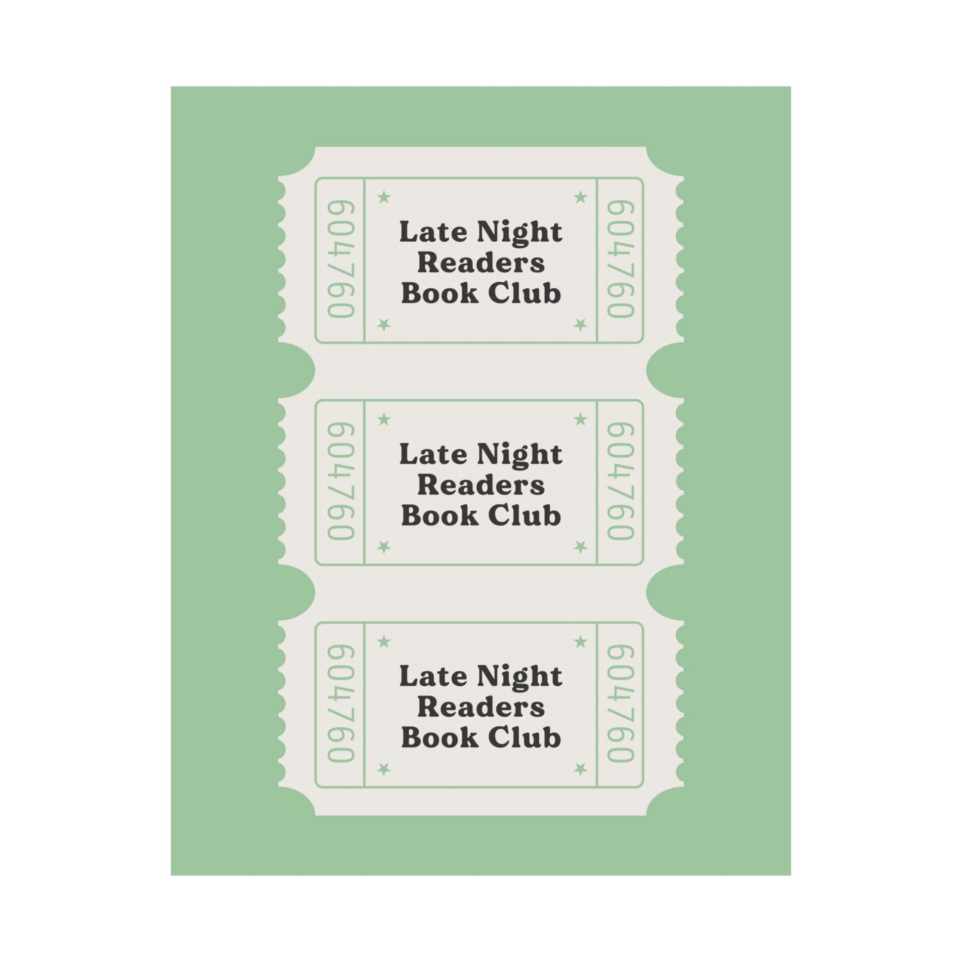 Late Night Readers Bookish Poster