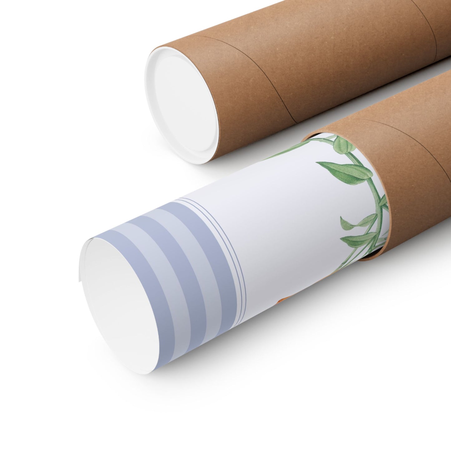 Orange Lily Vintage Botanical Poster