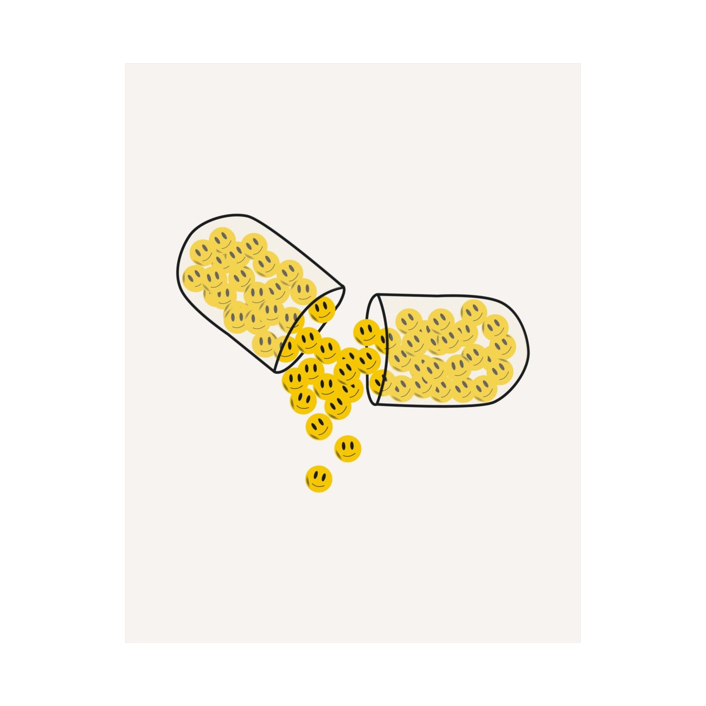 Happy Pills Yellow Poster