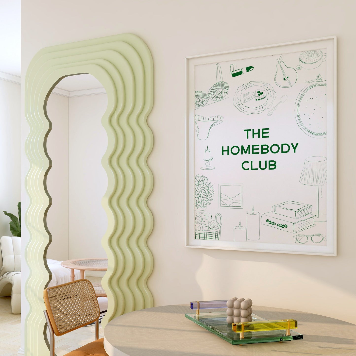 The Homebody Club Green Poster