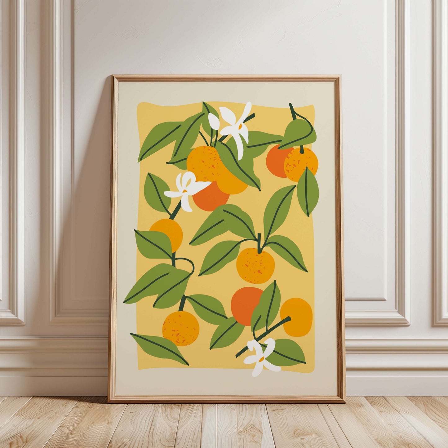 Tangerine Fruit Market Poster