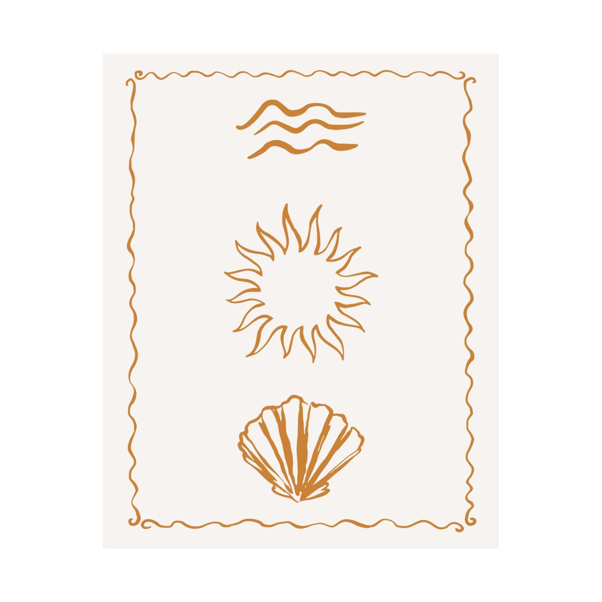 Sea, Sun, Sand Beach Poster