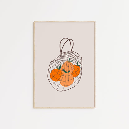 Bag of Oranges Poster