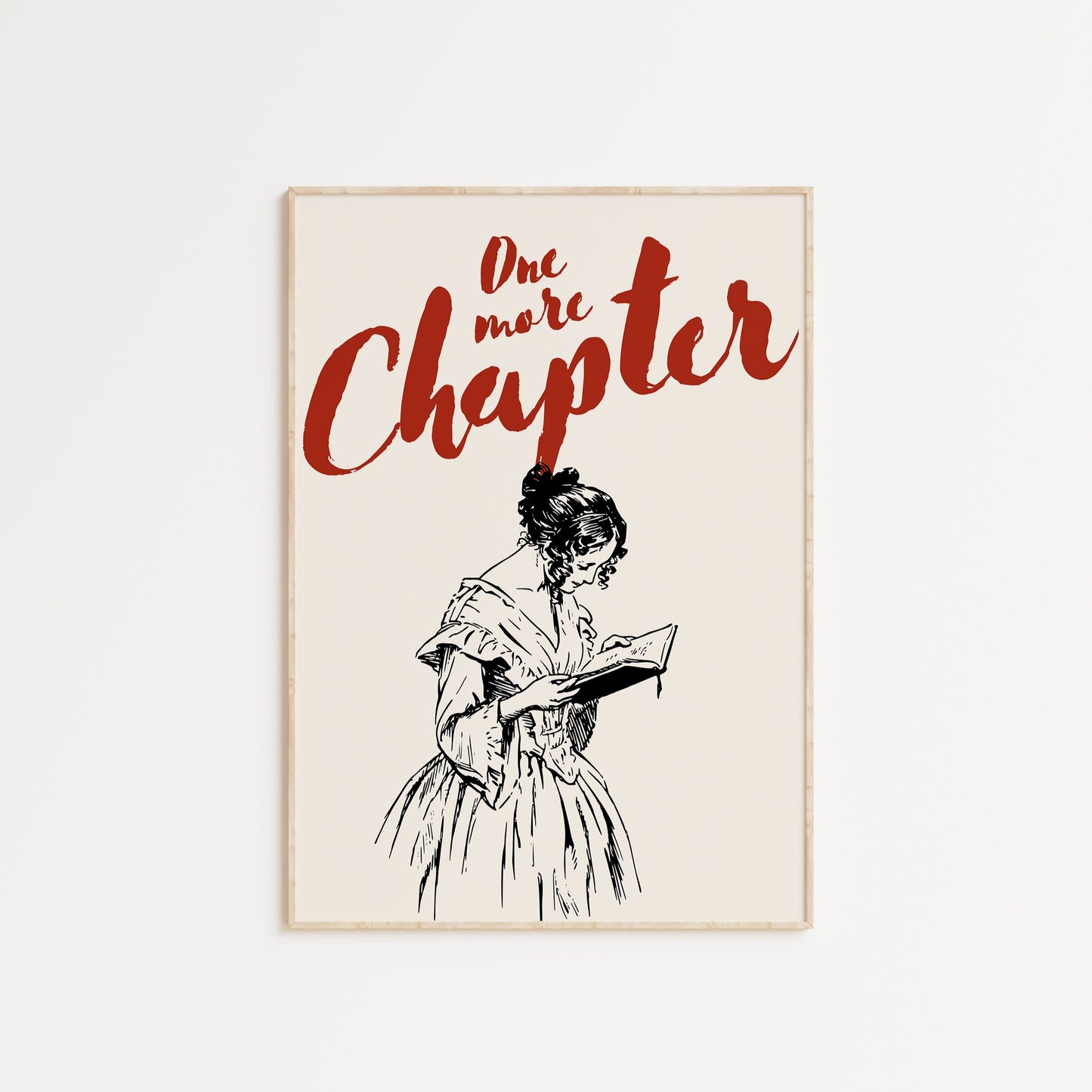 One More Chapter Bookish Poster