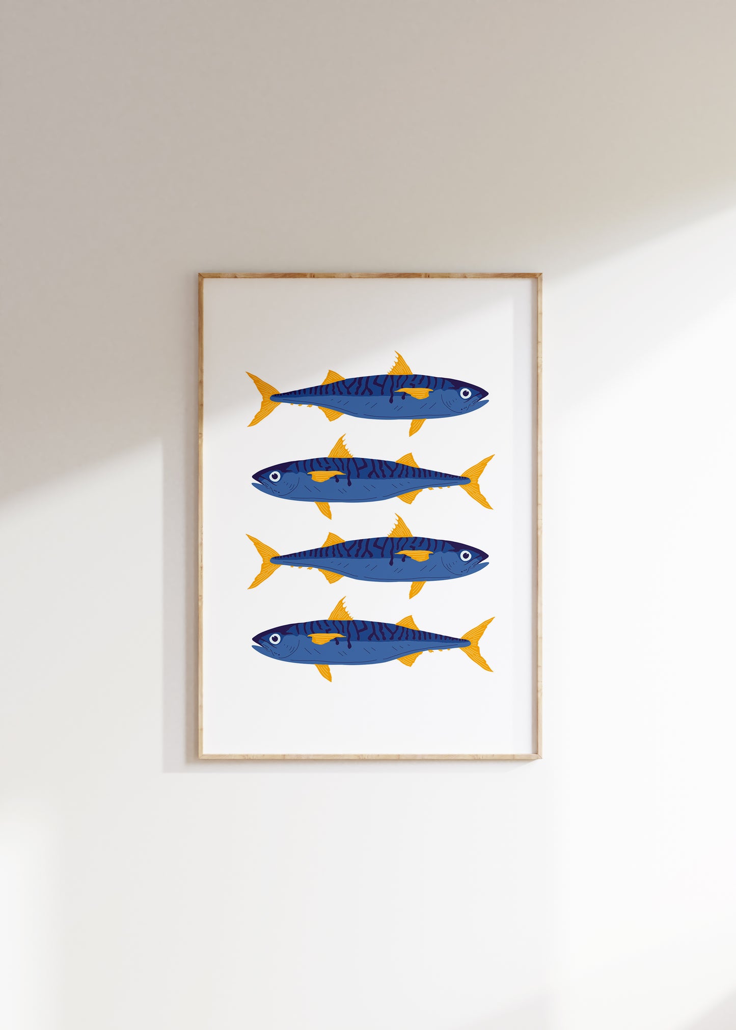 Blue & Yellow Fish Poster