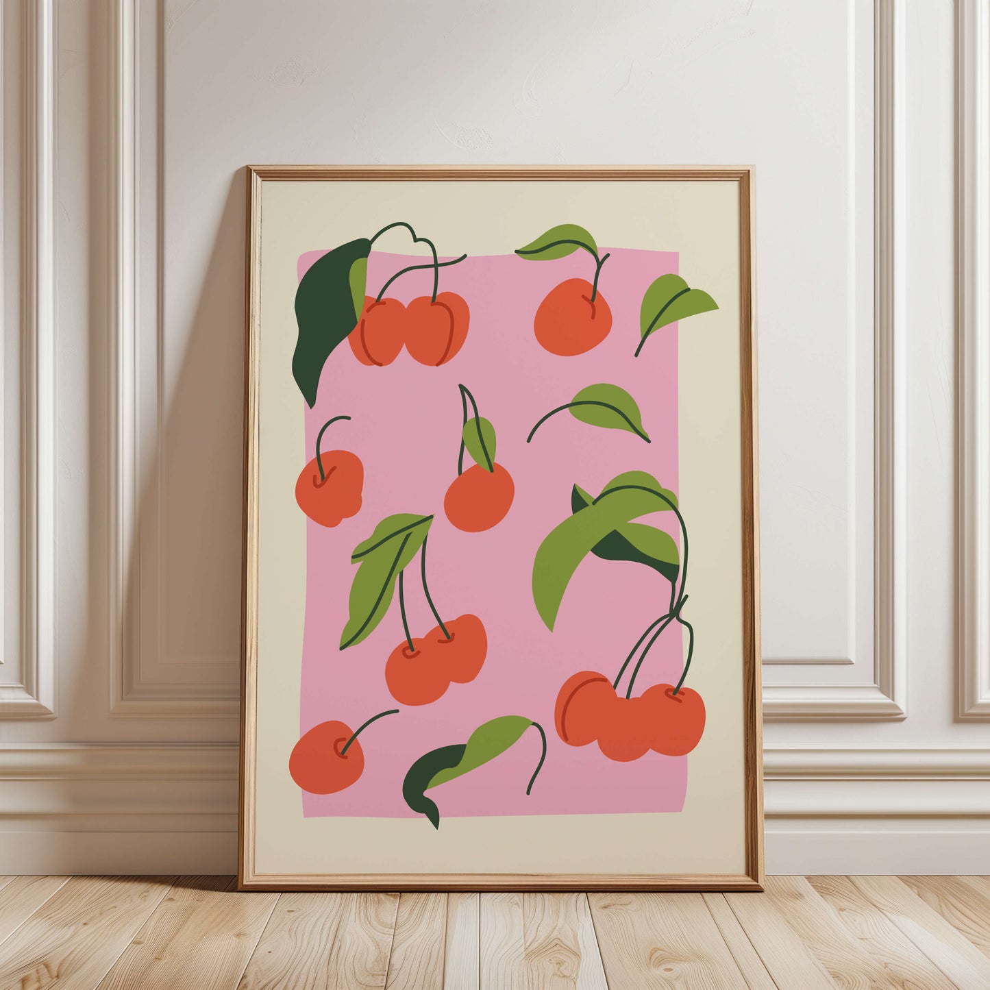 Cherries Fruit Market Poster