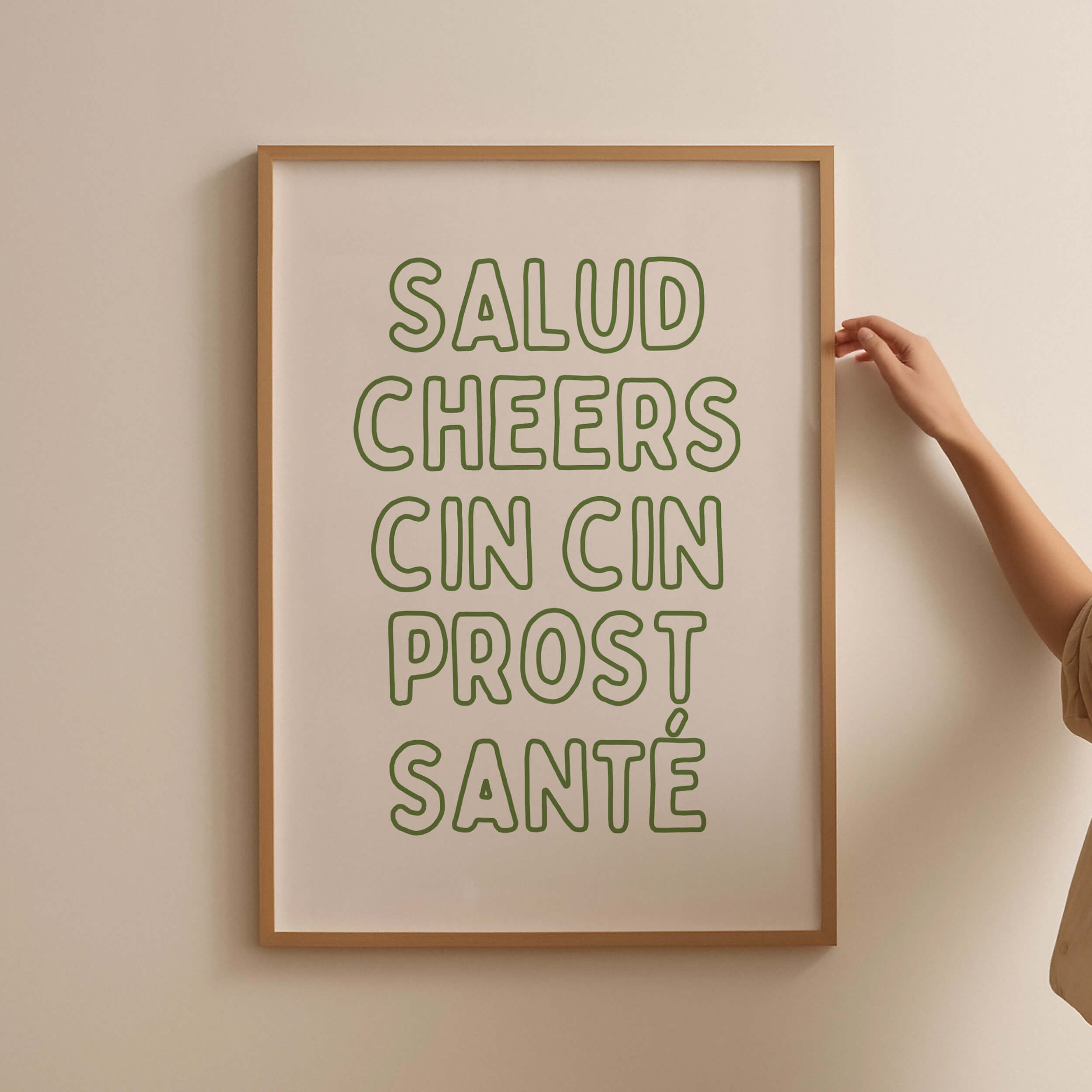 Cheers Bar Cart Poster