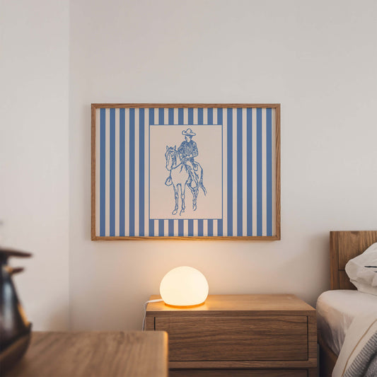 Cowboy Rider Horizontal Poster
