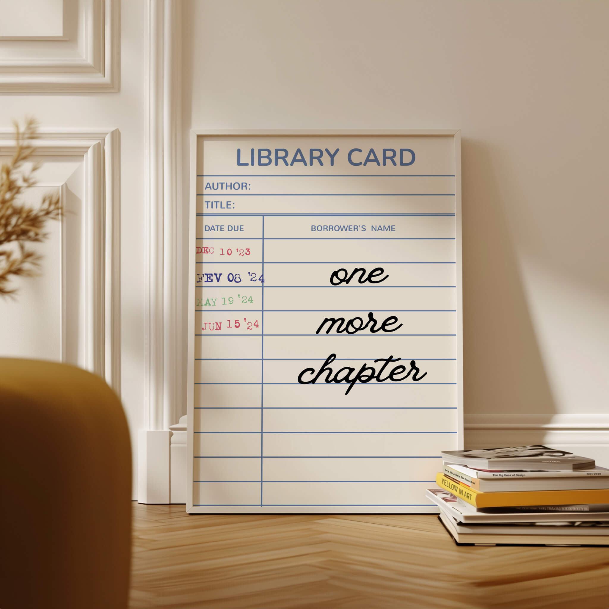 Library Card One More Chapter Poster