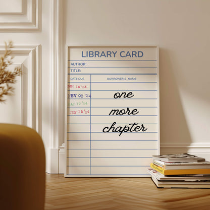 Library Card One More Chapter Poster