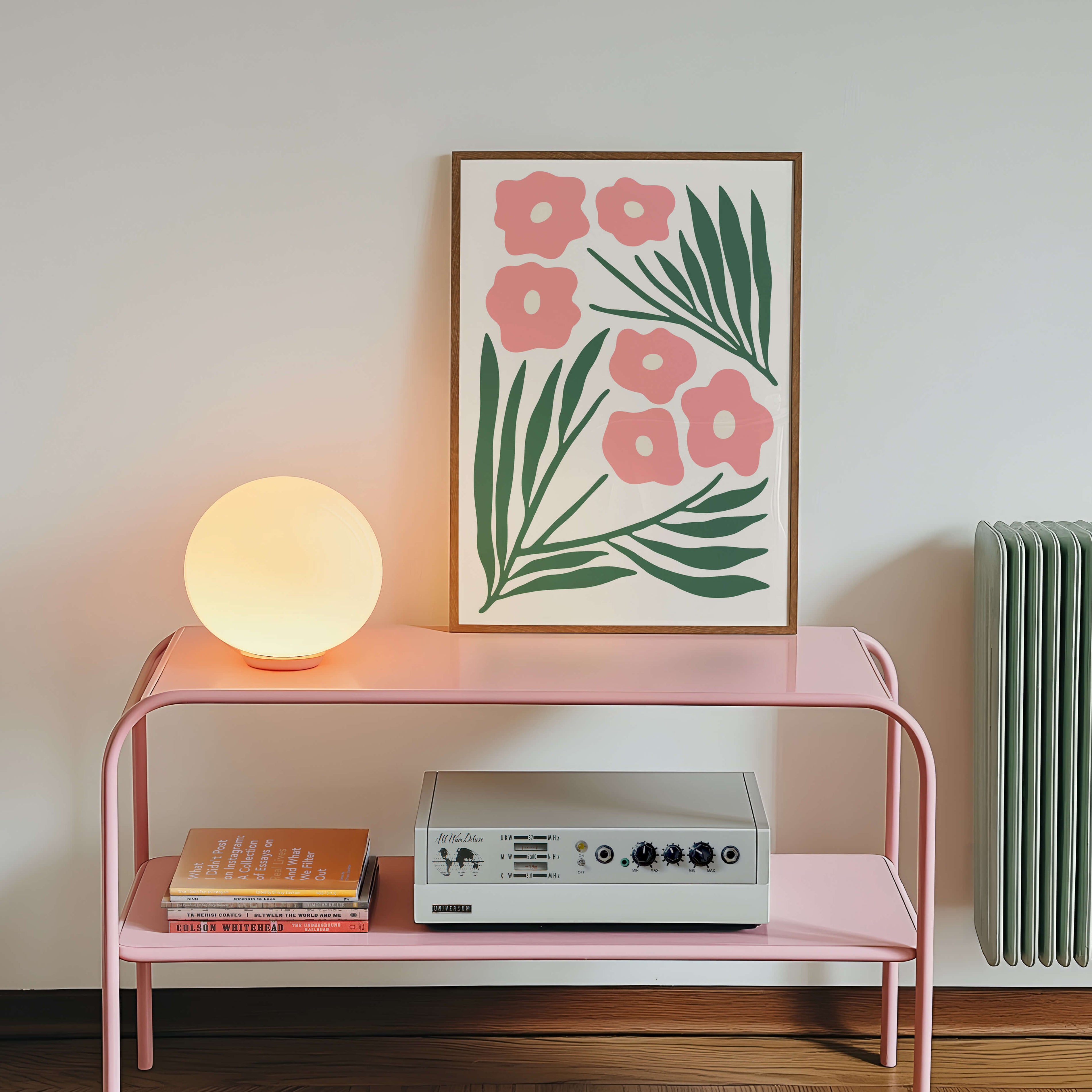 Abstract Pink Flower Poster