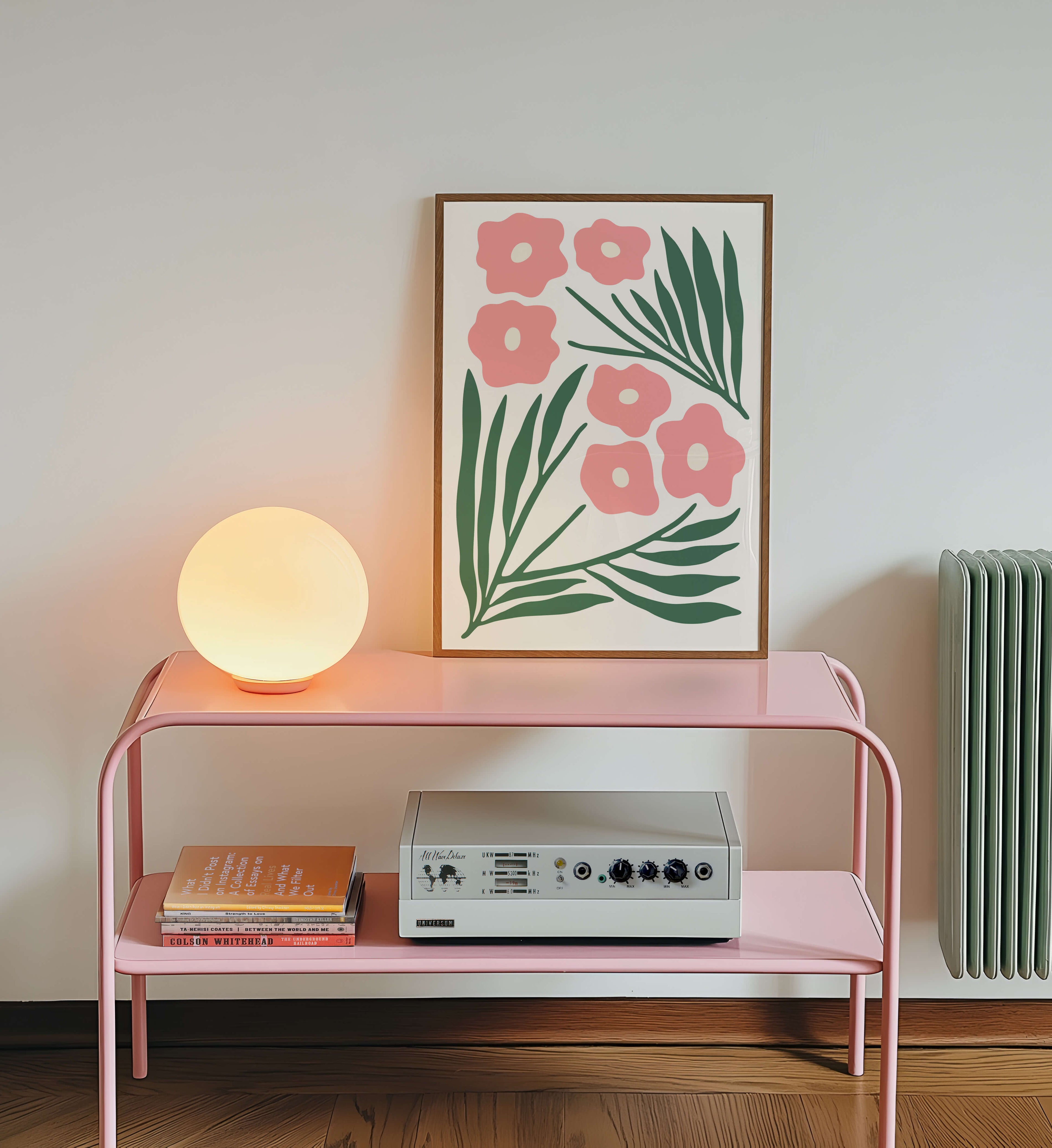 Abstract Pink Flower Poster