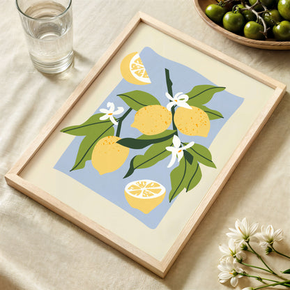 Lemons Fruit Market Poster