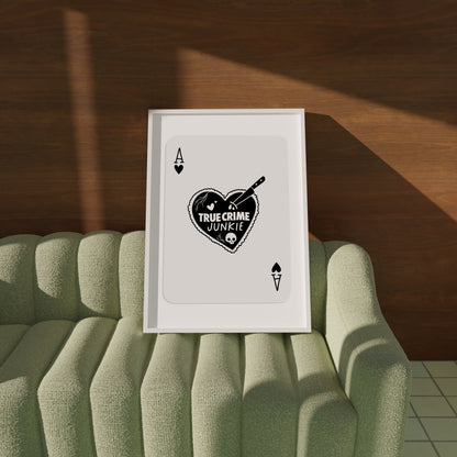 True Crime Playing Card Poster