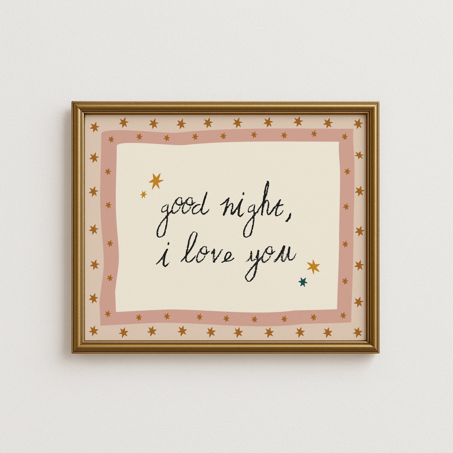 Good Night, I Love You Horizontal Poster