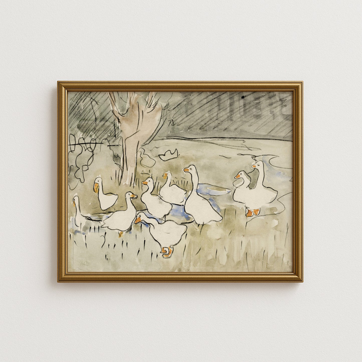 Duck Pond Nursery Poster