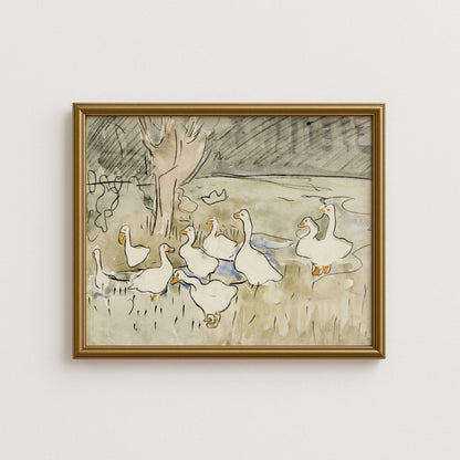 Duck Pond Nursery Poster