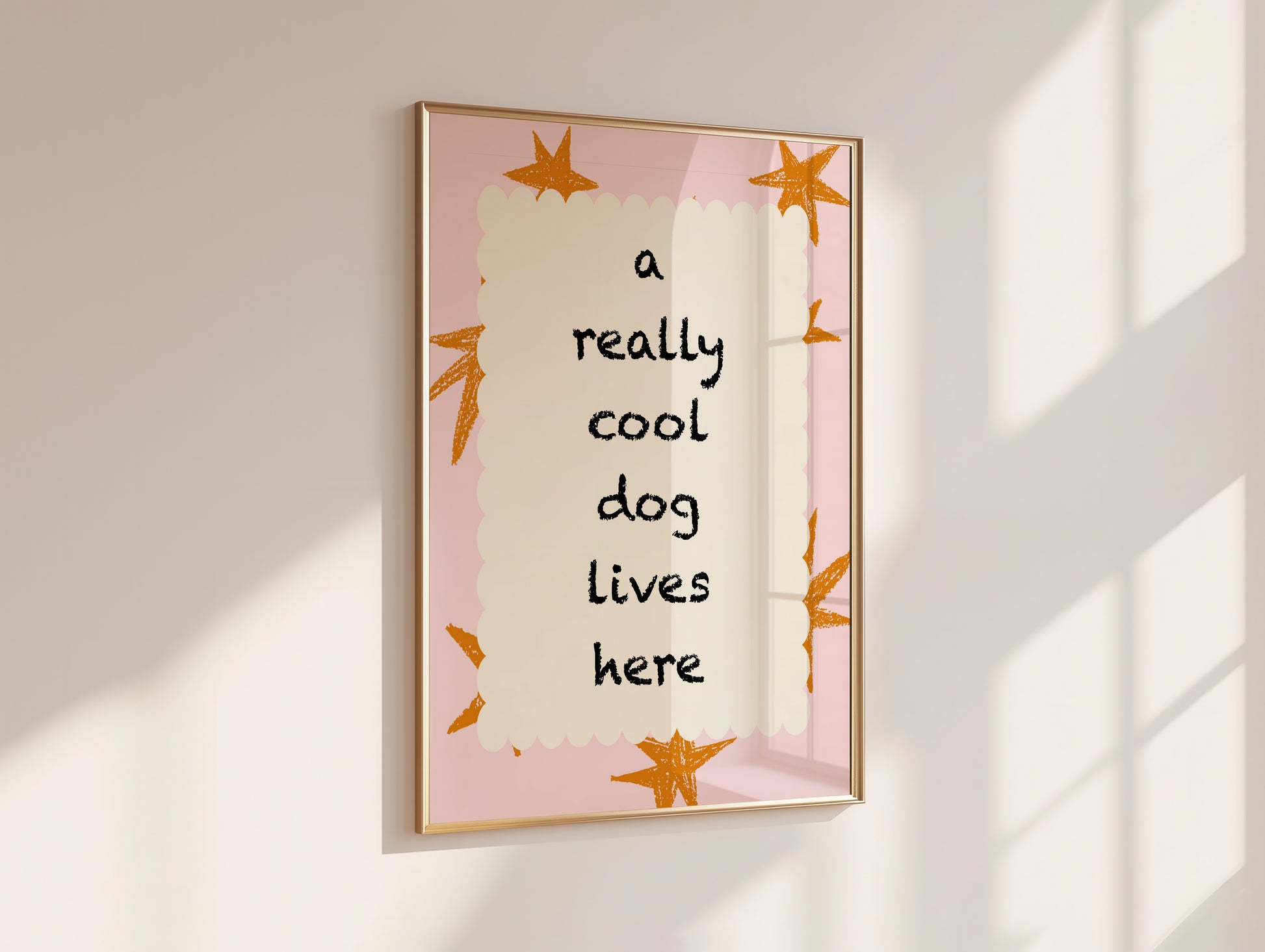 A Really Cool Dog Lives Here Poster