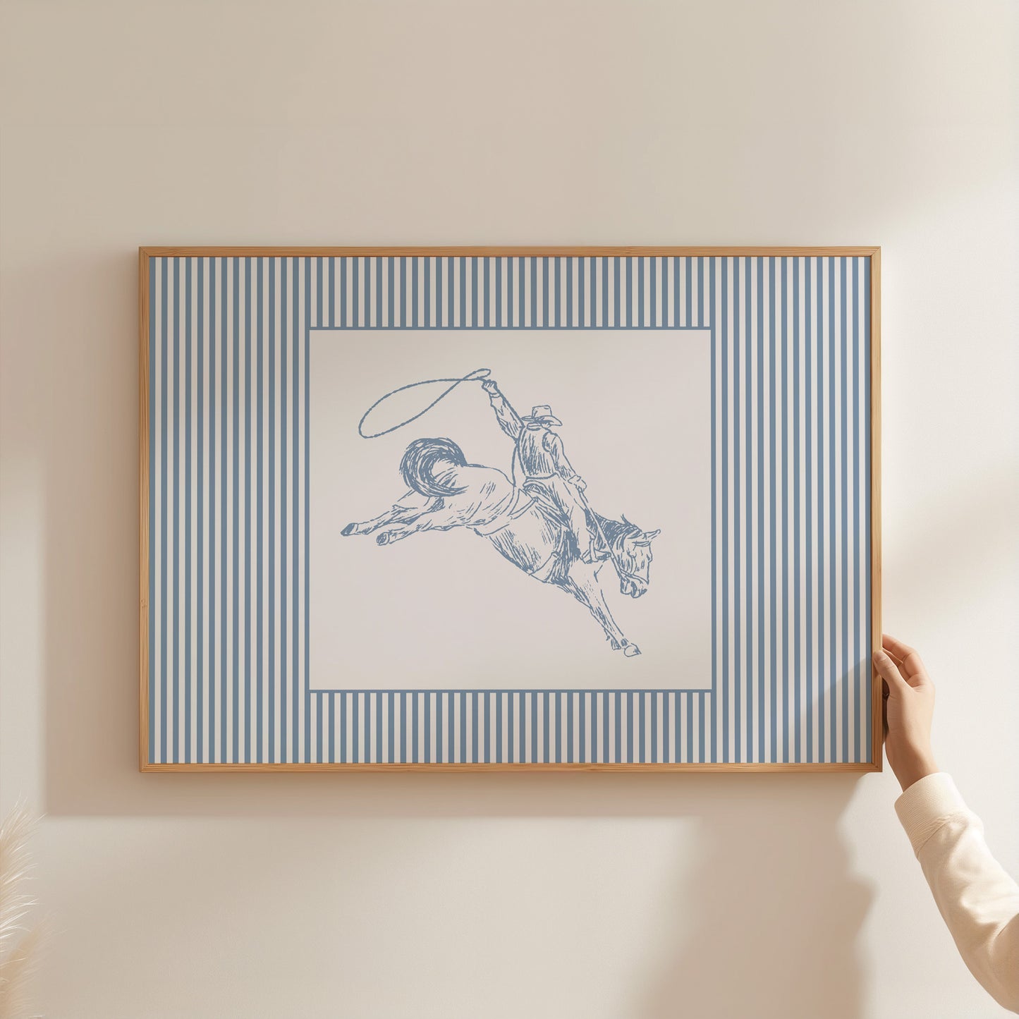 Western Nursery Striped Poster