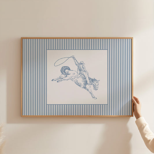 Western Nursery Striped Poster