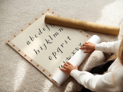 Starry Alphabet Poster