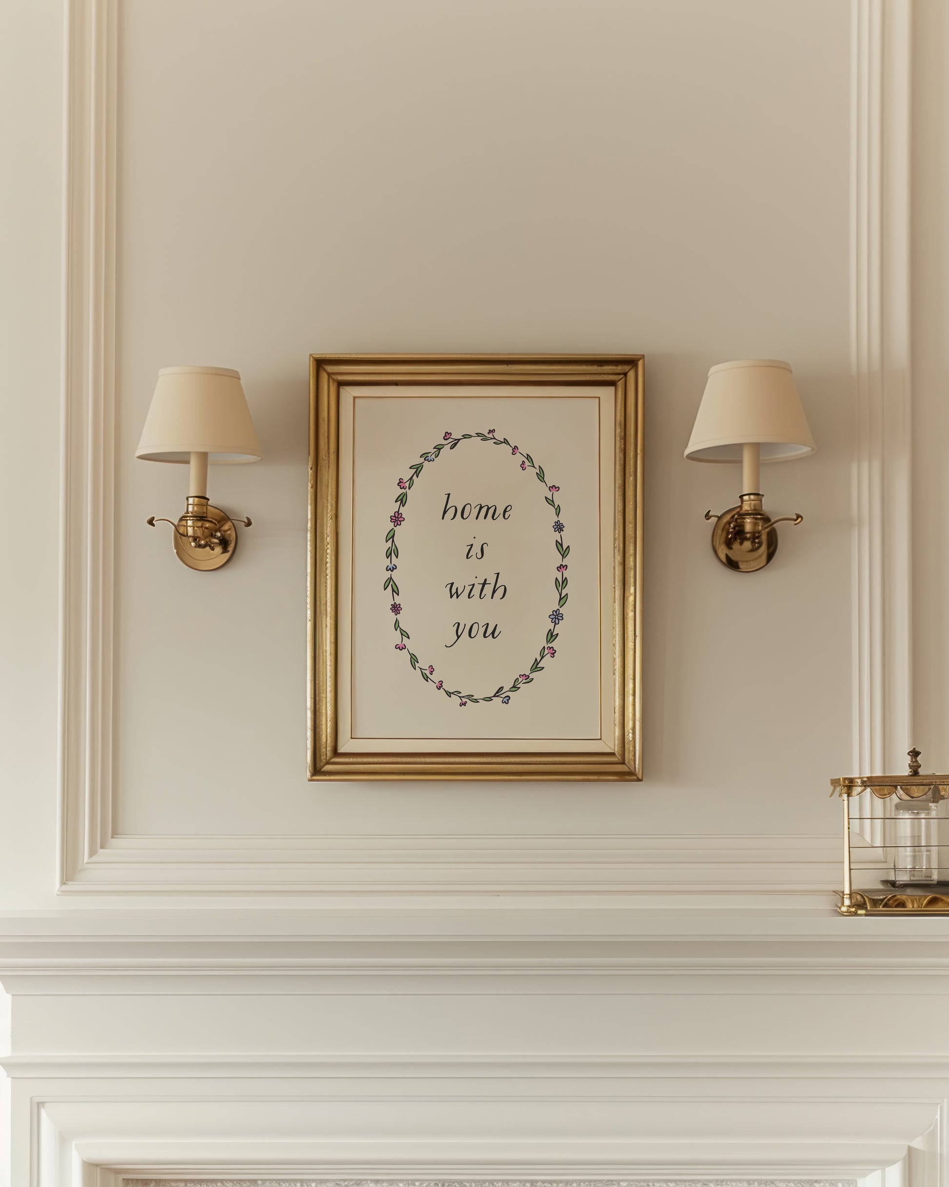Home is With You Nursery Poster