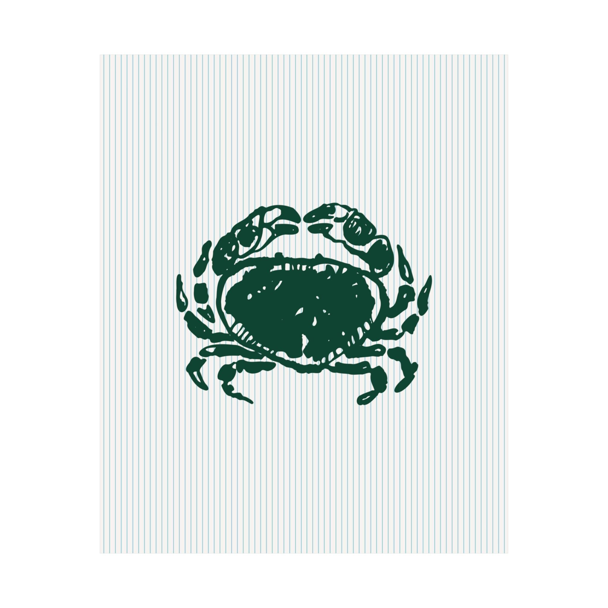 Crab Striped Poster