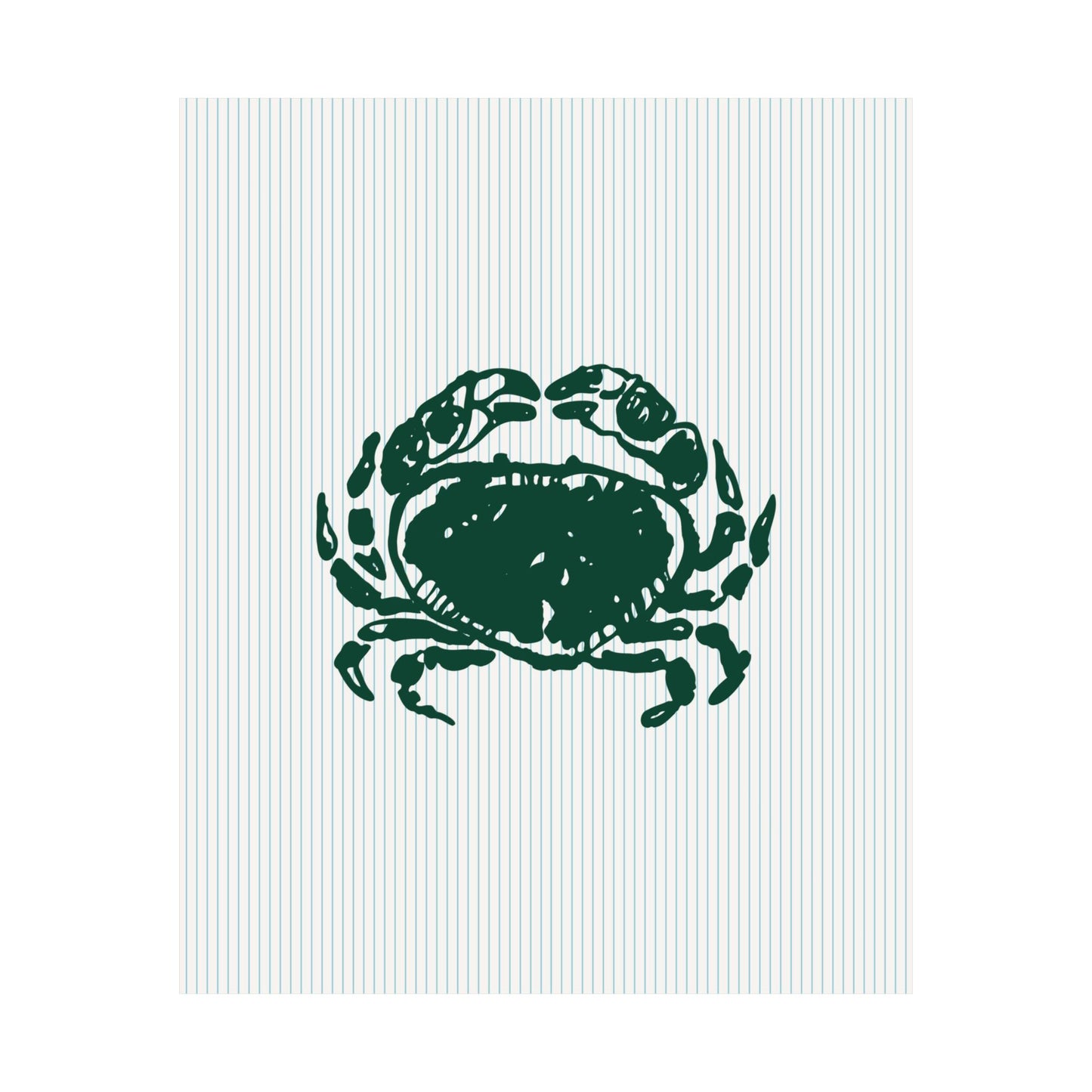 Crab Striped Poster