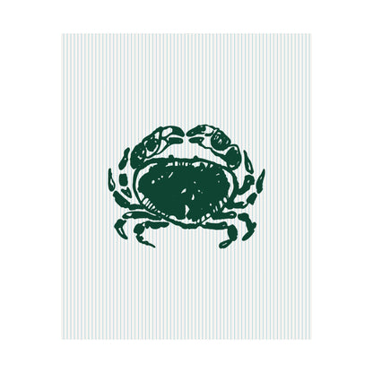 Crab Striped Poster