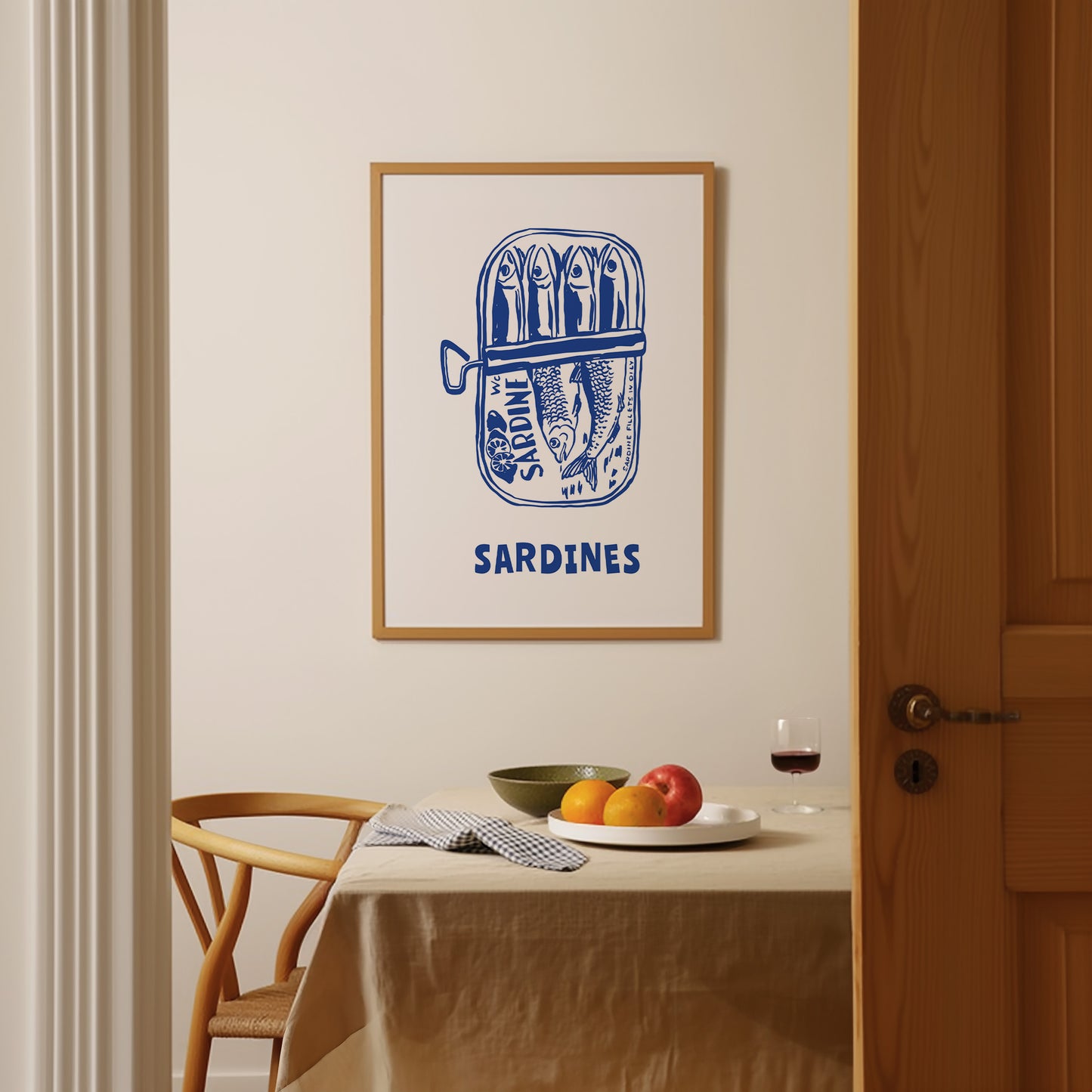 Blue Sardines Poster