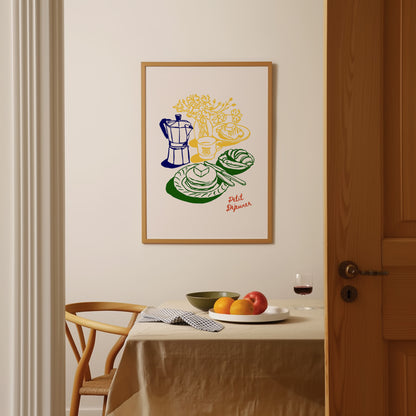 French Breakfast Poster