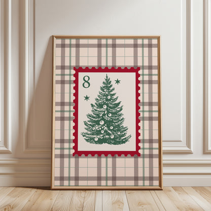 Christmas Tree Stamp Poster