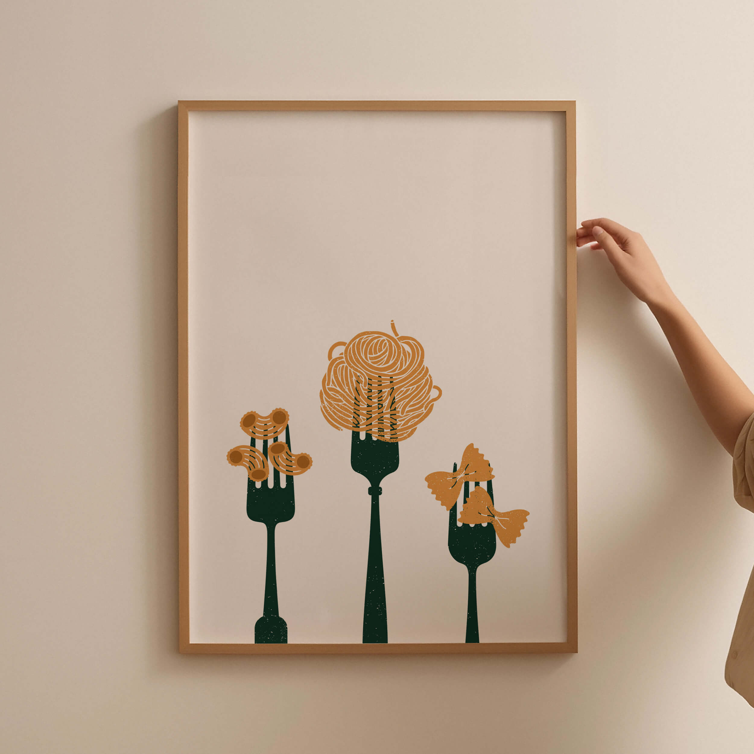 Pasta Night Kitchen Poster