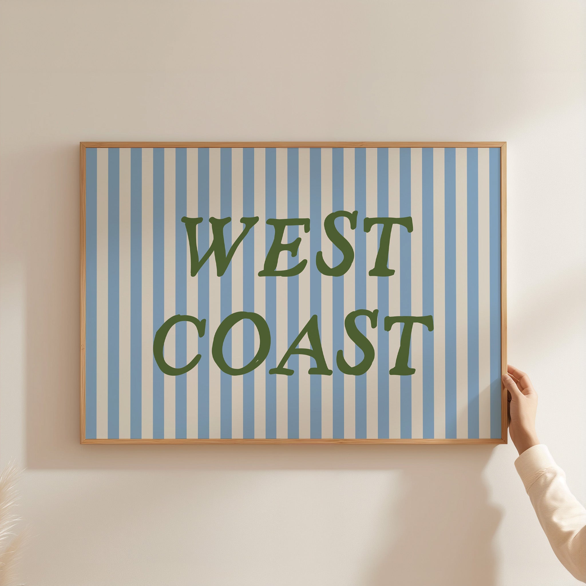 West Coast Striped Poster