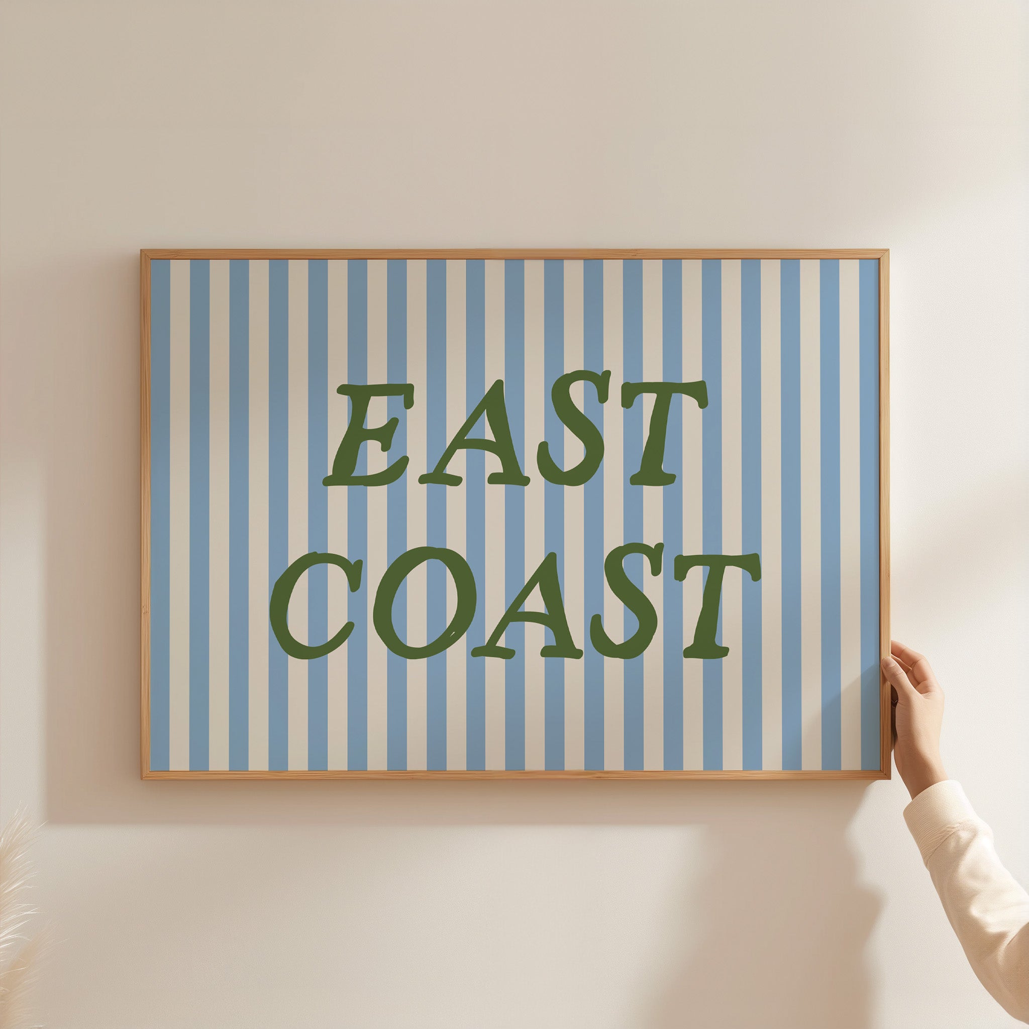 East Coast Striped Poster