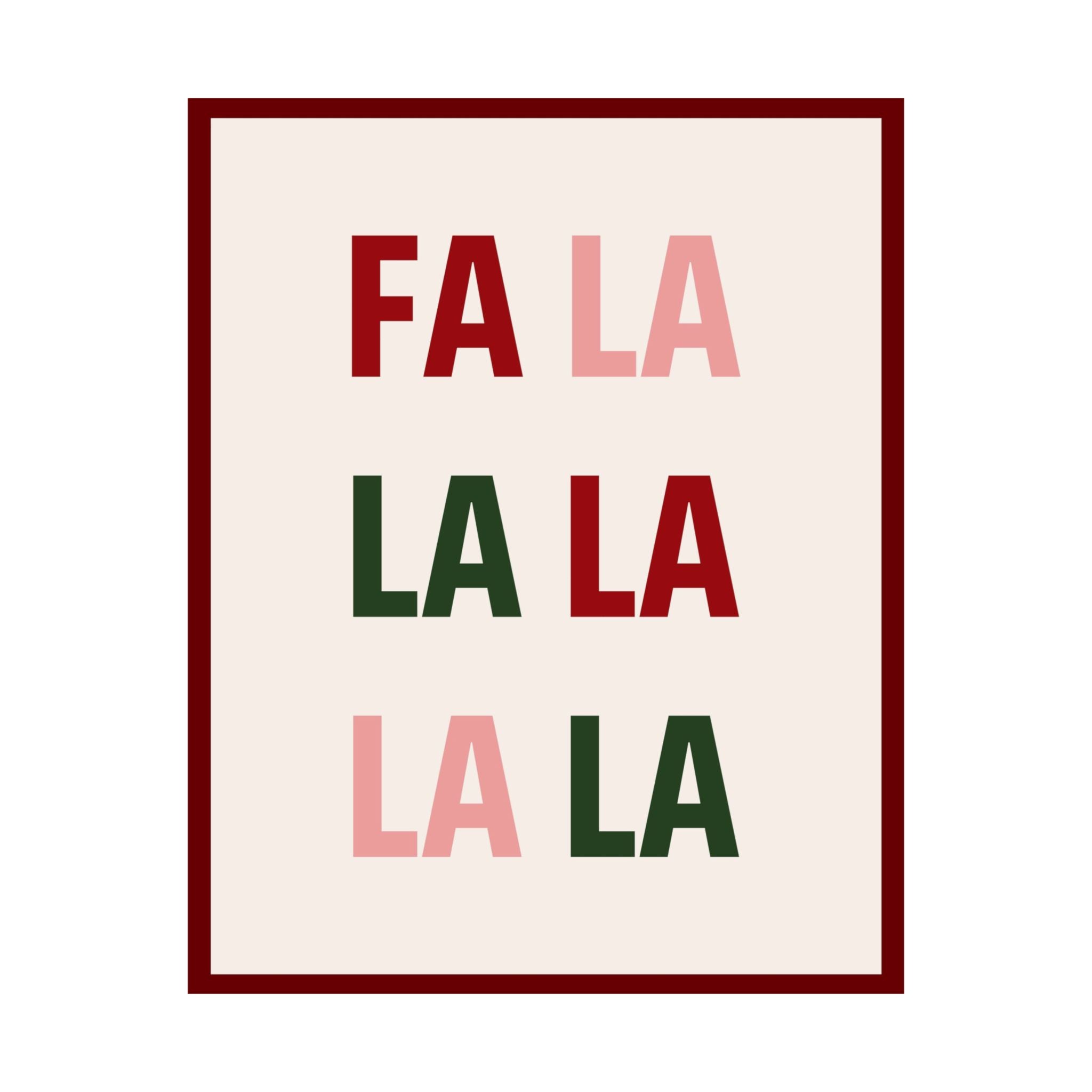 Falala Christmas Poster