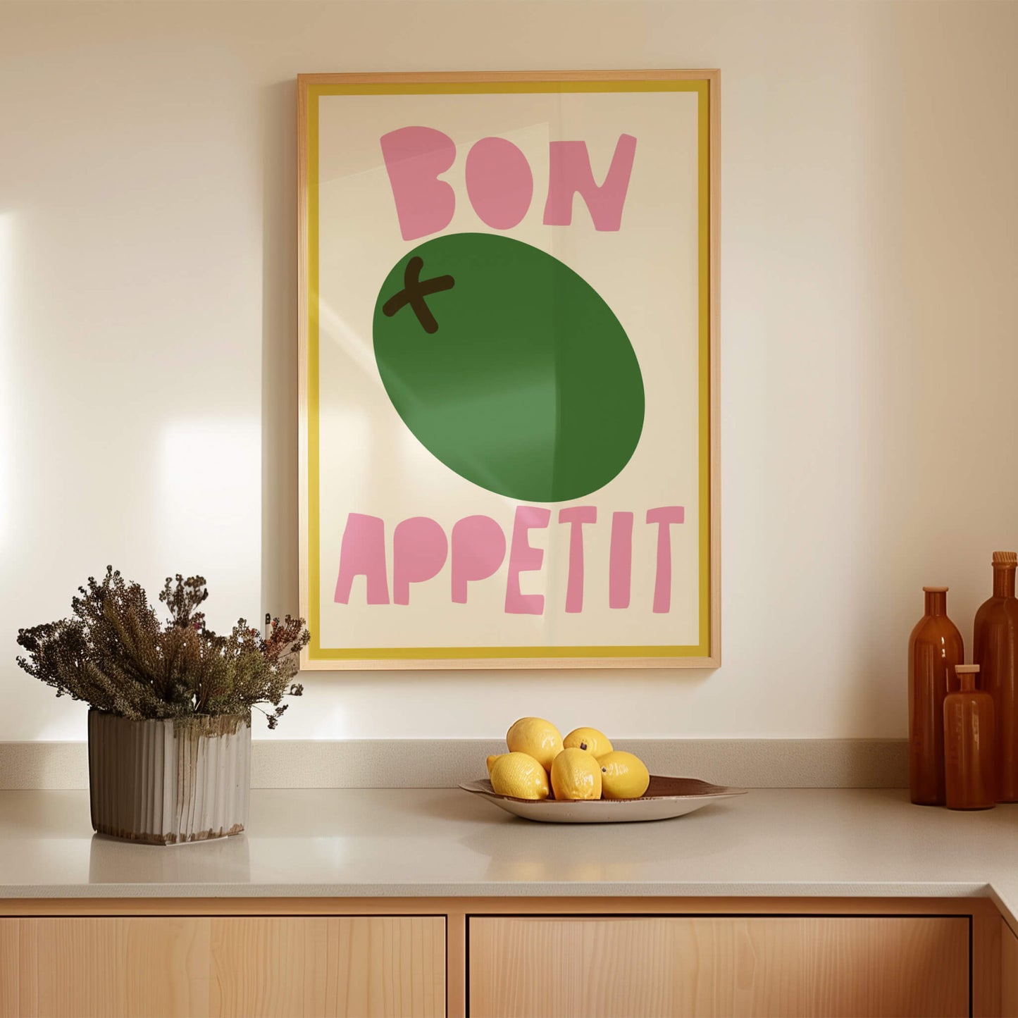 Bon Appetit Olive Poster