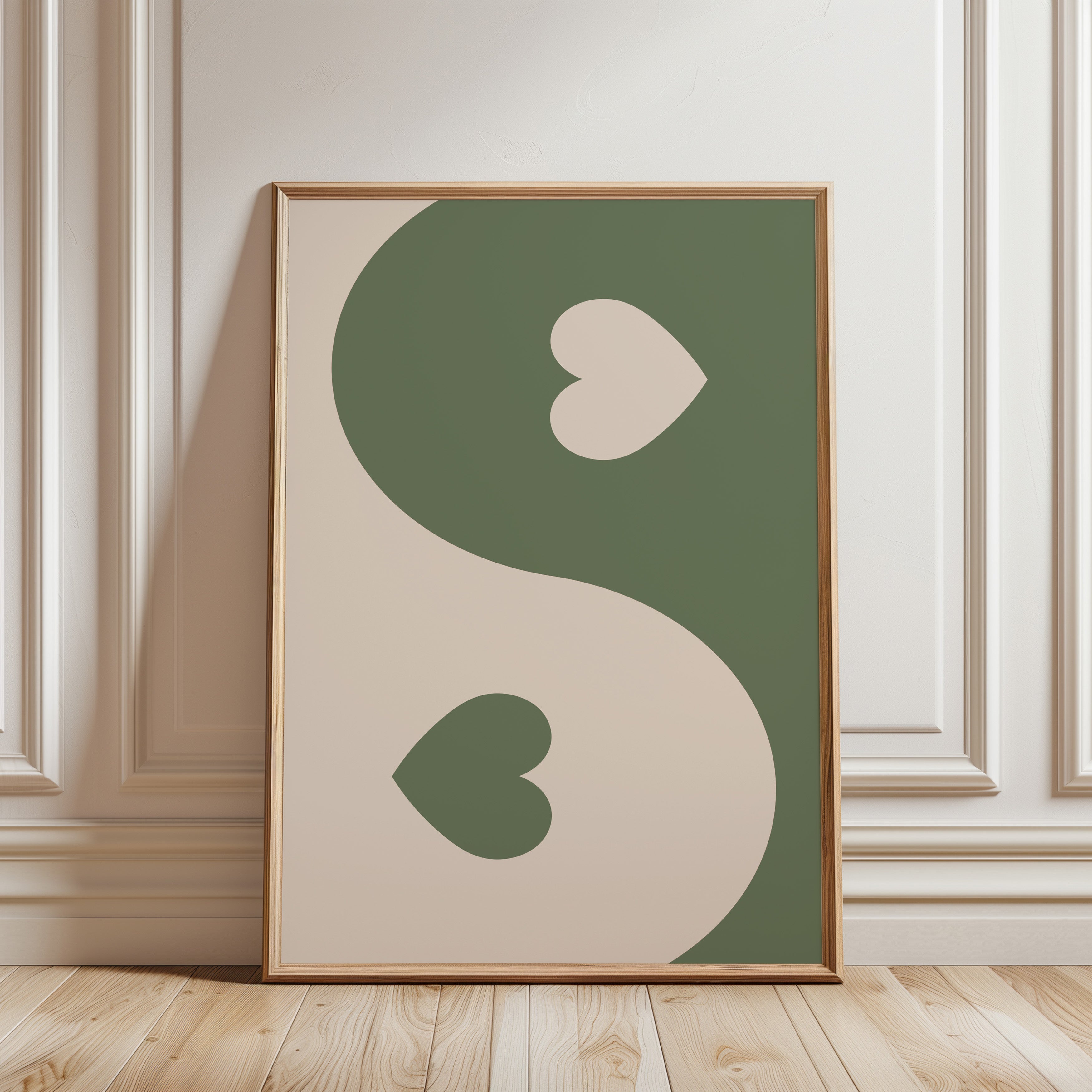Yin Yang Heart Sage Poster
