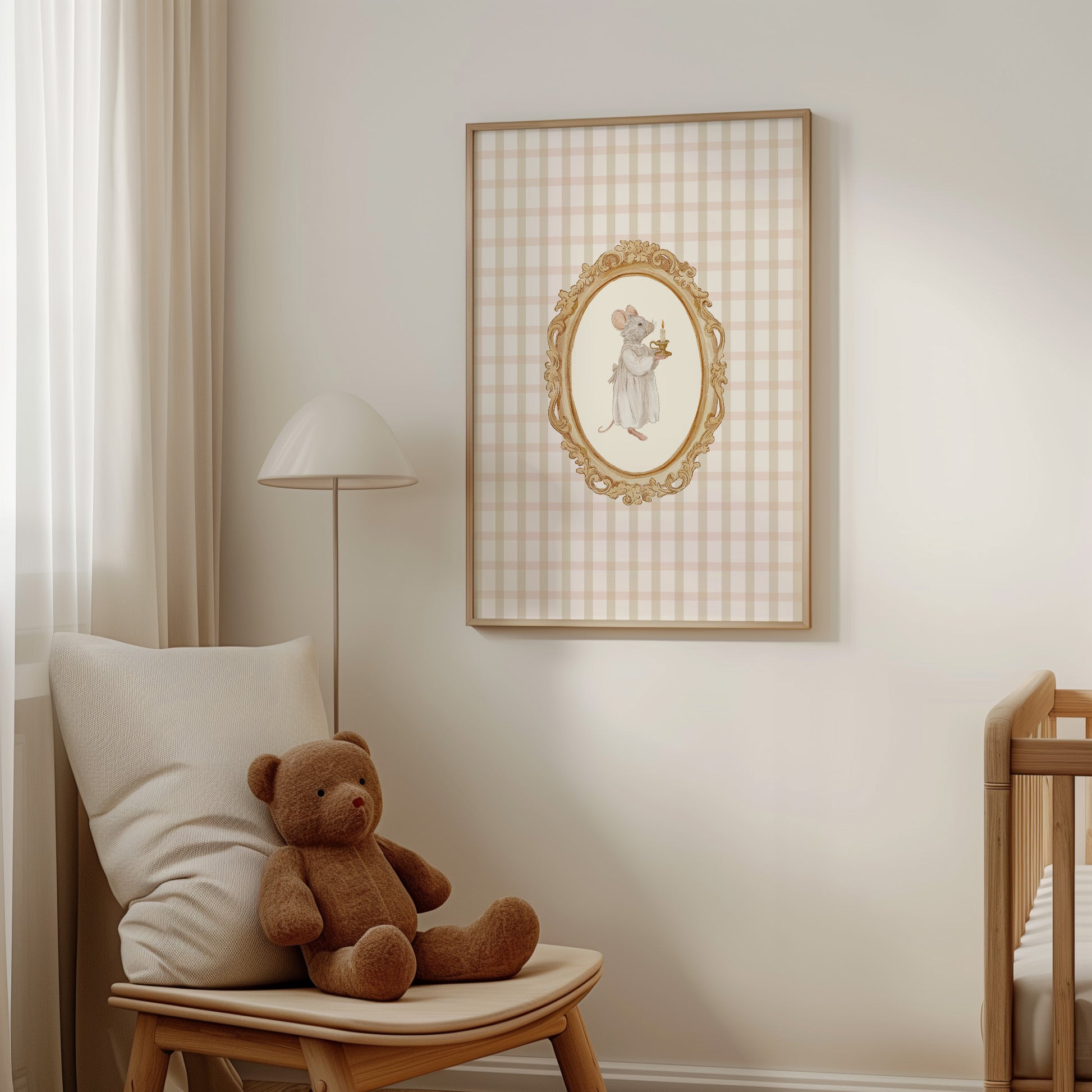 Vintage Storybook Mouse Poster