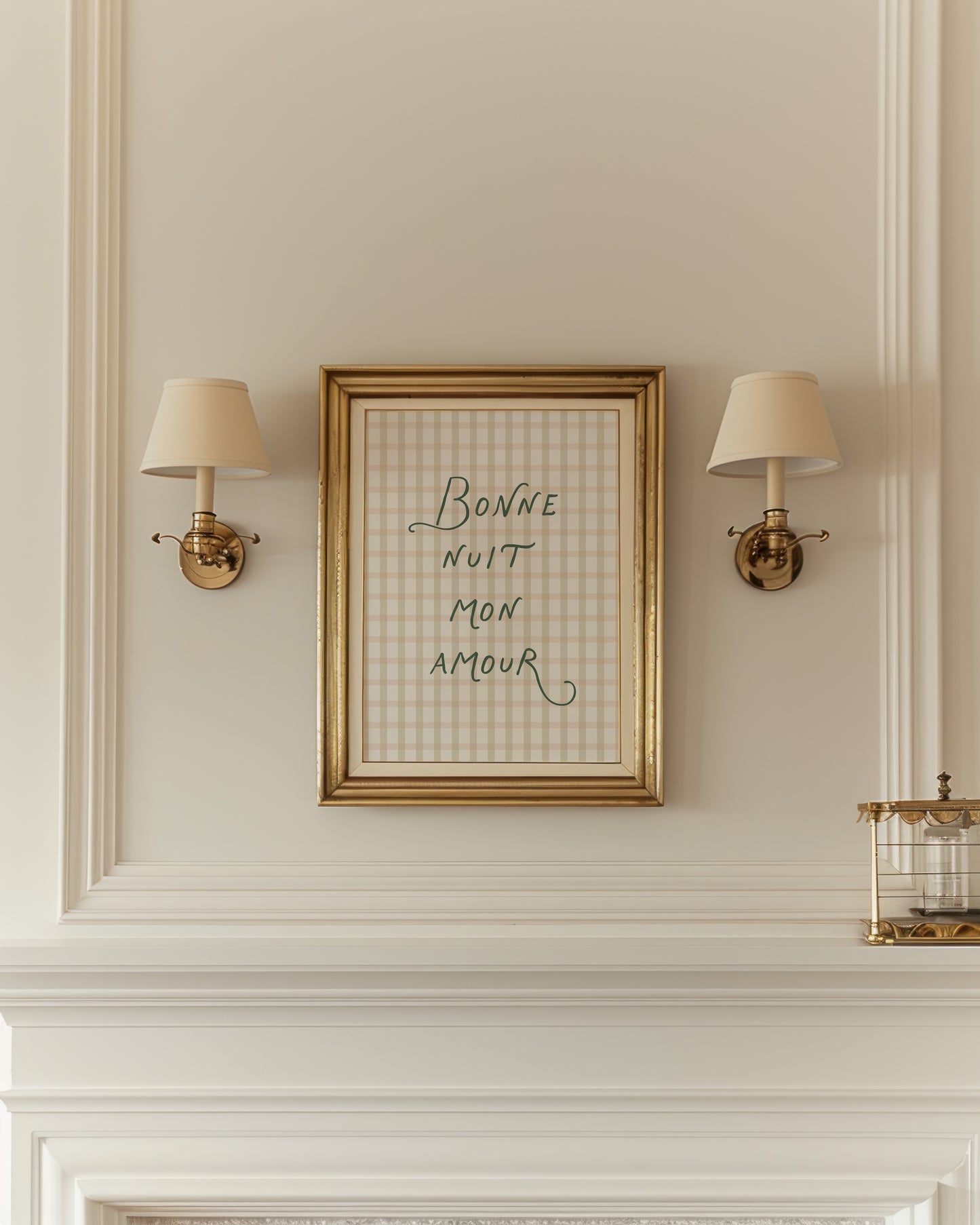 Bonne Nuit Mon Amour Nursery Poster